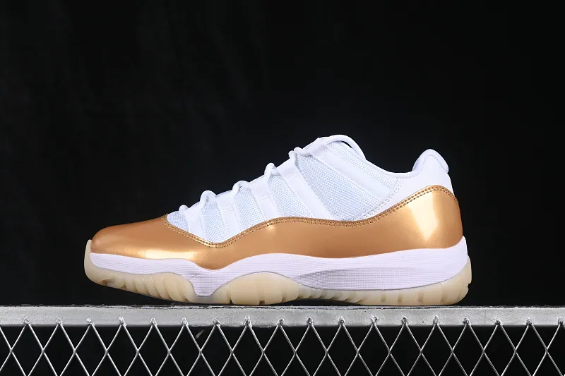 All categories Air Jordan Jordan series basketball shoes Air Jordan 11 Air Jordan 11 Low "Metallic Gold" AJ11 Joe 11 Platinum AH7860-102